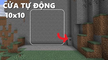 ✔ Cách Làm Cửa Tự Động 10x10 Rất Dễ Trong Minecraft