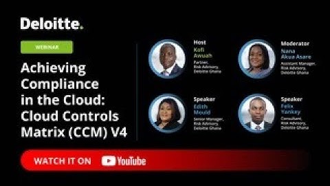 Achieving Compliance in the Cloud: Cloud Controls Matrix (CCM) V4.