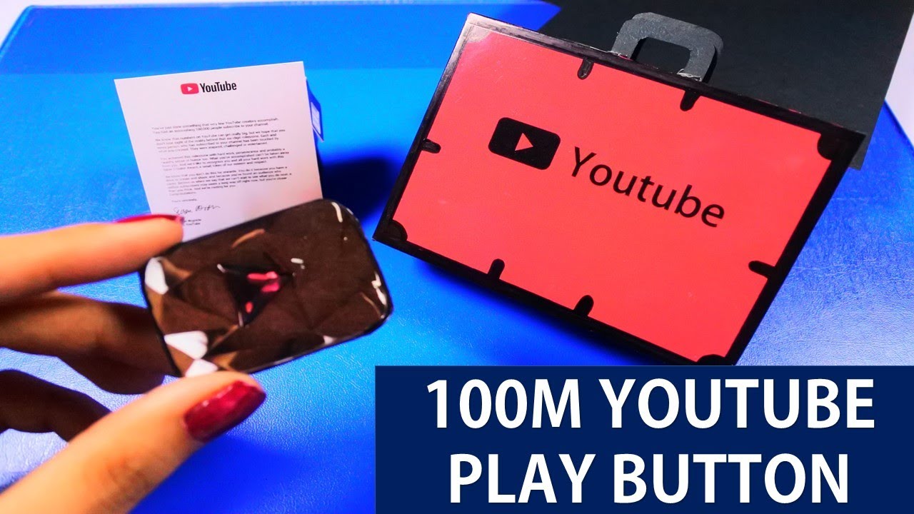 100 Million Subscribers Youtube Play Button Unboxing Youtube