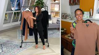 Attitudes by Renee Cotton Ribbed Knit Lounge Set on QVC