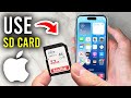 How To Use SD Card On iPhone - Step By Step