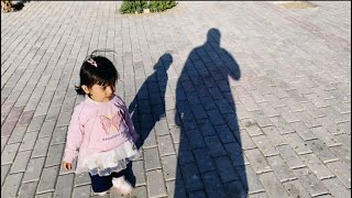 Walk with my little princess.Must watch