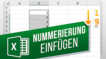 Wie gebe ich in Excel fortlaufend nummerieren?