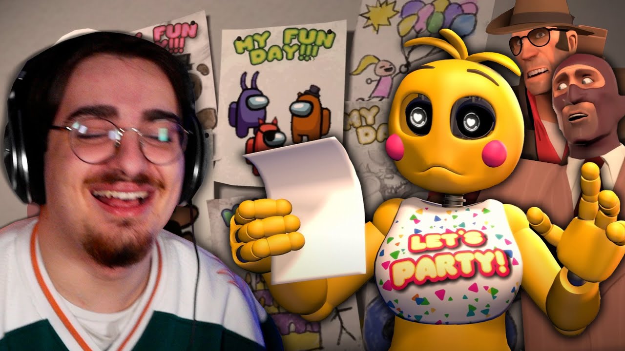 REAGISCO ALLE PARODIE ANIMATE DI TEAM FOTRESS 2 AMBIENTATE IN FNAF!