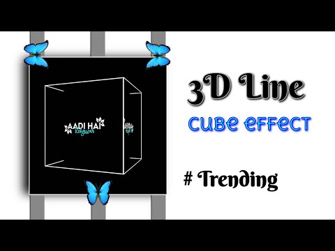 New 3d line Cube effect tutorial | #Cubeeffecttutorial