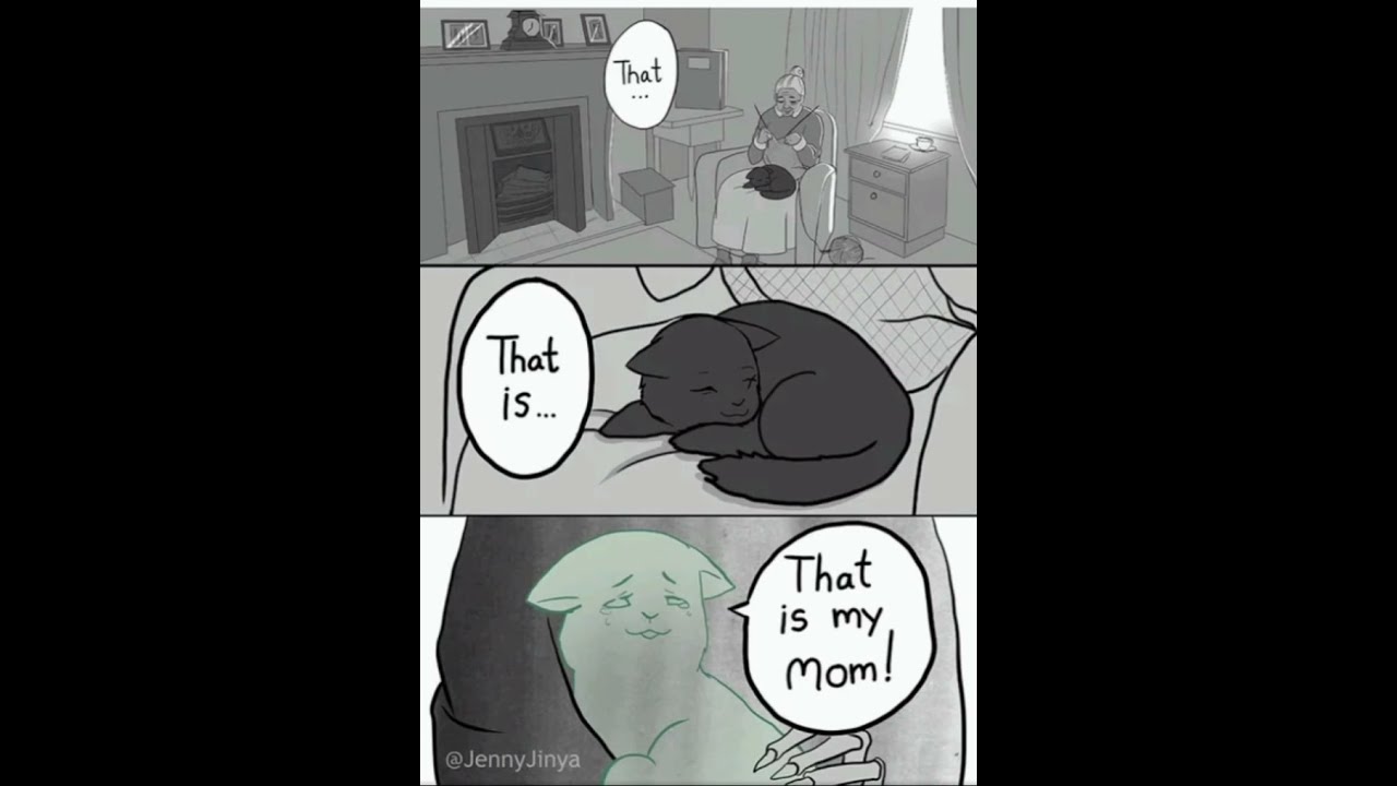 Old Women Loss His CAT STORY( Short comic story ) 🐾🐾🐾