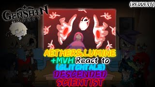 [G.I]AETHER&LUMINE+MVH REACT TO (GLITCHTALE) DESCENDED SCIENTIST (REQUEST)