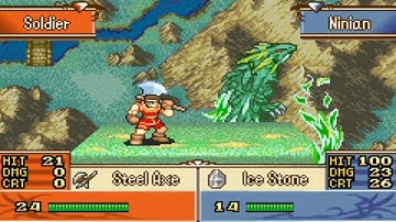 Ninian transforms Fire Emblem Sacred Stones Microhacking