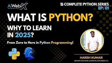 EP 01 | Introduction to Python Programming | Learn Complete Python in 2025 | AiWebix