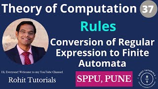 Lect-37: Rules for Regular Expression to Finite Automata Conversion | RE to FA Conversion Rules