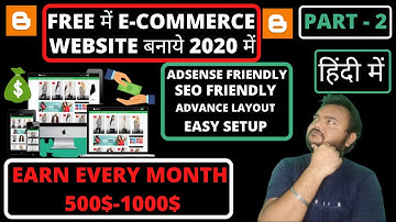 How to Setup Easy Cart Blogger Template In 2020 full Hindi for Amazon Affiliate Part-2