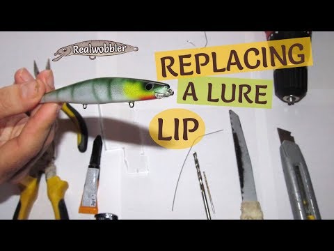 REPLACING a BROKEN LIP on a Crankbait/ СМЯНА ЛОПАТКА на ВОБЛЕР/  Wobbler-Tauchschaufel Wechseln 