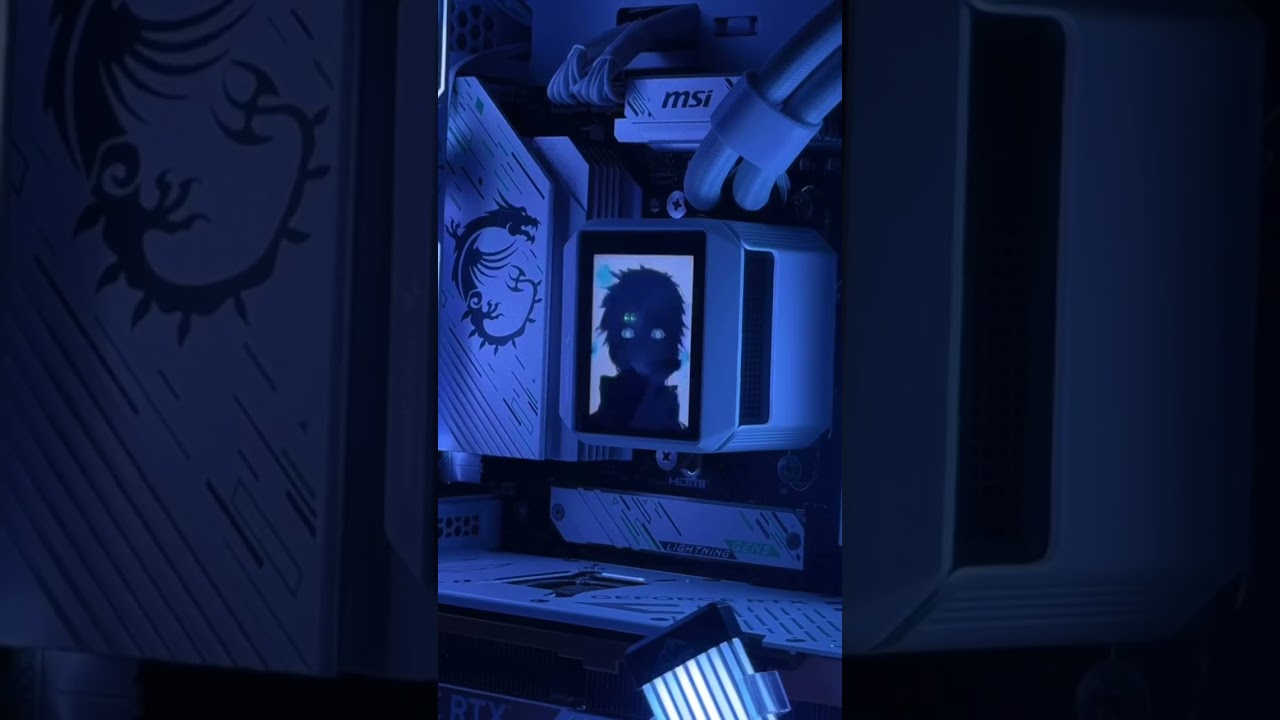 Insane White Gaming PC Build | Anime AIO + RGB Setup ✨💻 