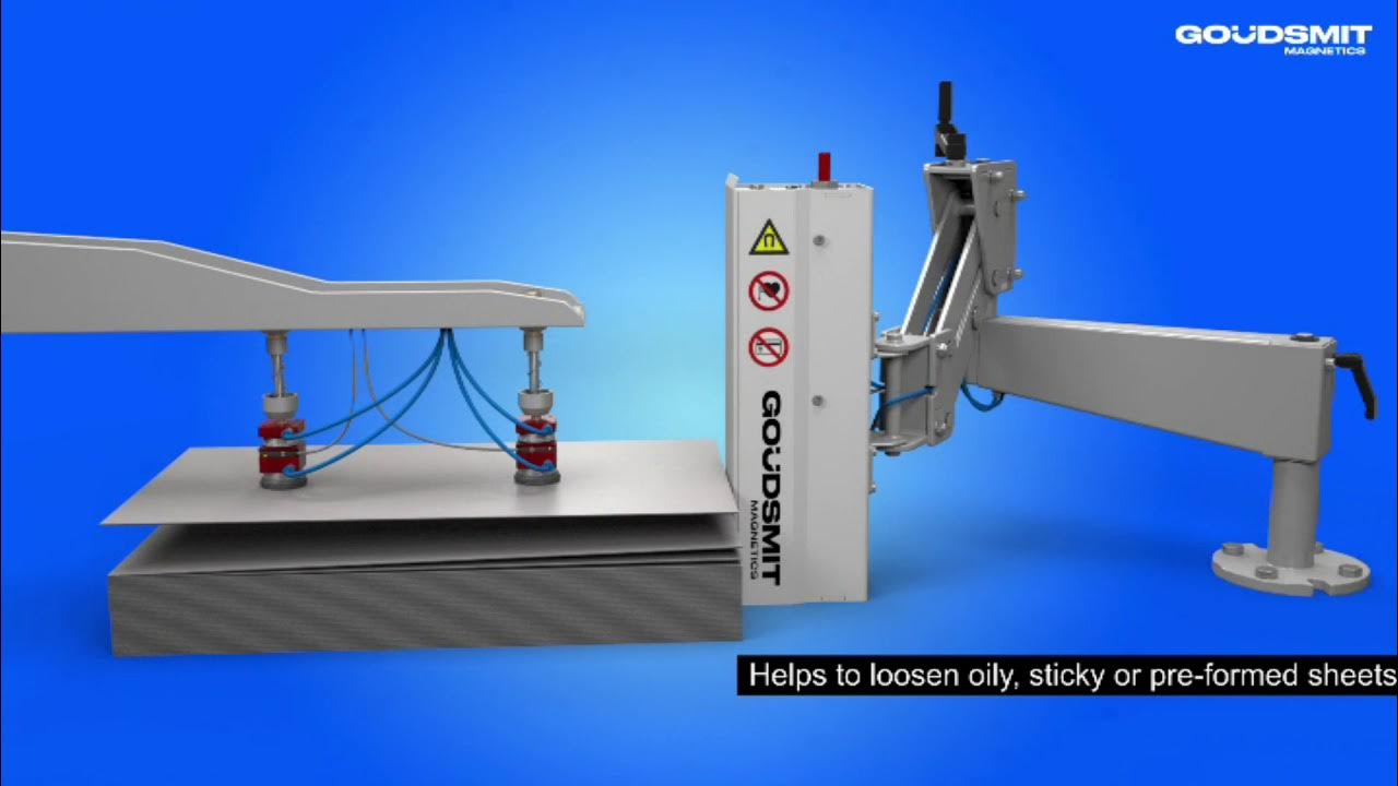 Goudsmit magnetic switchable 'fail safe' sheet separator - for automatic  sheet handling 