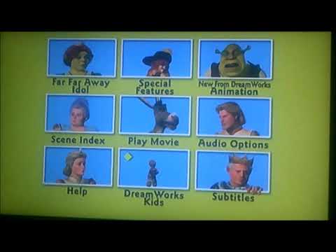 DVD Menu Walkthrough to Shrek 2 (Request Video for Marcus Miller)