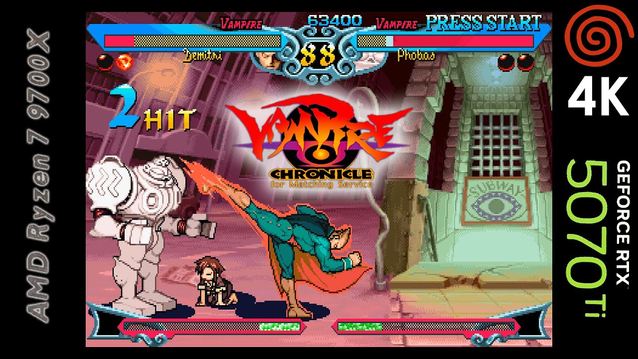Vampire Chronicle for Matching Service (JPN) (4K / 2160p) | Redream Emulator | Sega Dreamcast
