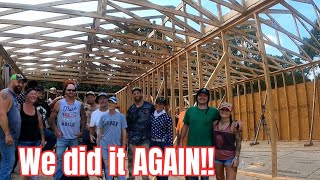 You get a ROOF! You get a ROOF! EPIC HOME BUILD! Community comes together! by DREWS LENS 7,319 views 8 months ago 11 minutes, 12 seconds