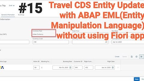 CDS Update|Modify CDS Entity for behavior via ABAP EML(Entity Manipulation Language) RAP ABAP Fiori