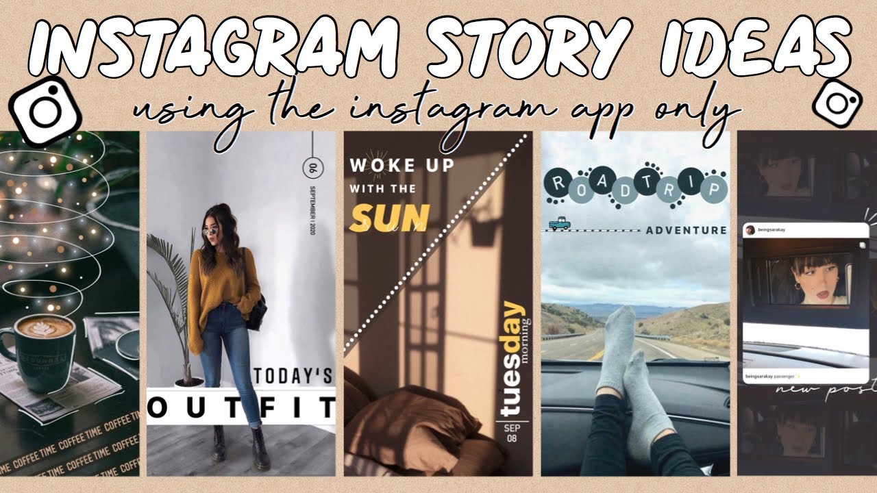 6 Creative Instagram Story Ideas | using the IG app ONLY - YouTube