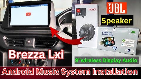 New Brezza Ixi 2025 android system installation✅Android Stereo 9 Inch | Brezza base model✅JBL Speake