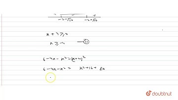 Solve the equation `sqrt((6-4x-x^(2)))=x+4`