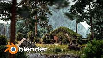 I used Blender to build my dream Cabin in the Woods