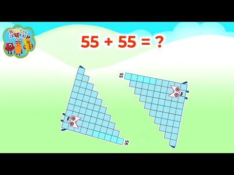 TWO SAME STEP SQUAD NUMBERBLOCKS ADDITION | FIND THE SUM OF 2 NUMBERS | LEARN TO COUNT