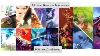 All Esper Summon Animations Cg And In-Game Final Fantasy Brave Exvius