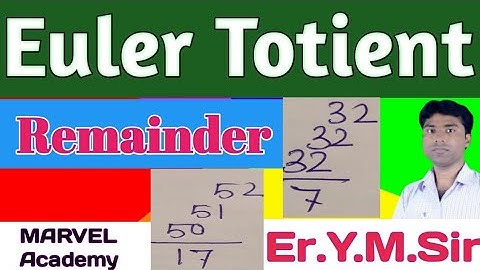 Find Remainder (Euler