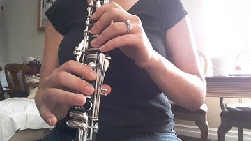 Clarinet 2 octave D major scale
