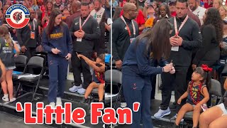 Caitlin Clark’s ADORABLE REACTION to a ‘Little Fan’ asking for her autograph ahead of Fever vs Wings