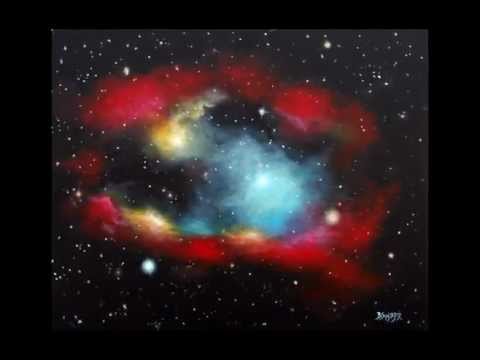 Galaxy - Semi-Time Lapse Acrylic Painting by Brandon Schaefer - YouTube