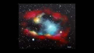 galaxy acrylic painting