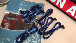 6 Packs Blue 18 Inch Nylon Braided SATA III Cable 6Gbps Compatible SATA HDD SSD CD Drive DVD Drive
