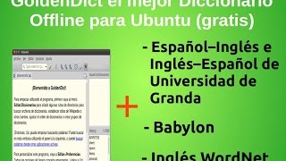 GoldenDict el mejor Diccionario offline Full para Ubuntu (gratis) 2016 screenshot 2