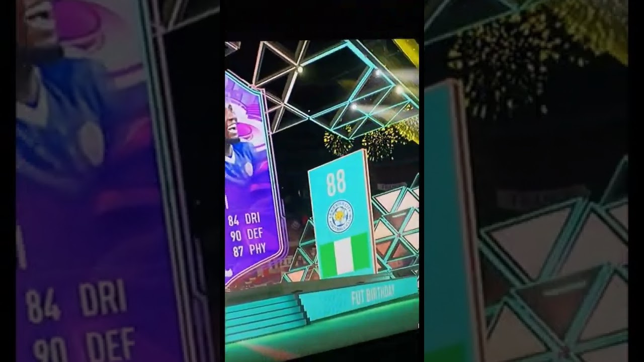 Fut birthday Ndidi packed.