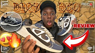 UNBOXING DIOR B30 BLUE/GREY TECHNICAL MESH TRAINER | REVIEW & ON FOOT