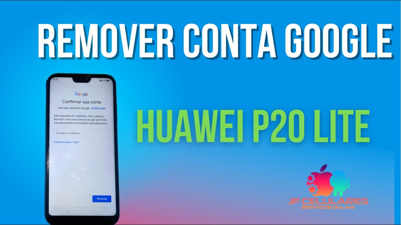 Remover conta Google Huawei P20 Lite