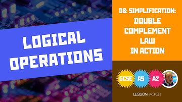 8: Double Complement Law: : Boolean Simplification | WJEC EDUQAS Computer Science - Logic & Algebra