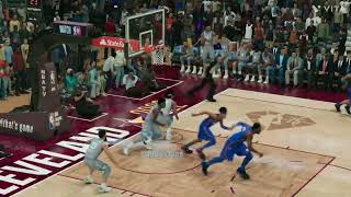 @nba2k Jarrett Allen working hard on the boards, double block