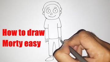 How to draw Morty from Rick and Morty | Drawing lessons