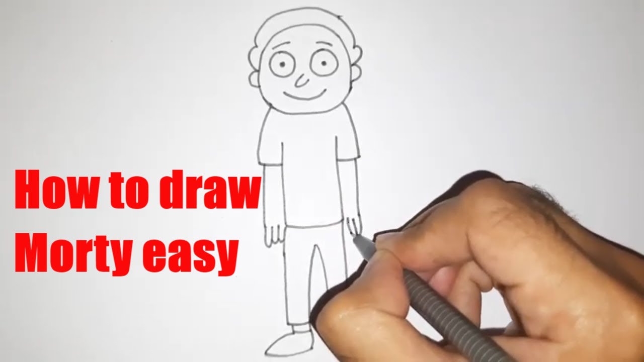 How to draw Morty from Rick and Morty | Drawing lessons - YouTube