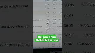 Get paid from Amazon for free #shorts #makemoneyonline #earnmoneyonline #onlinehustle #youtubeshorts