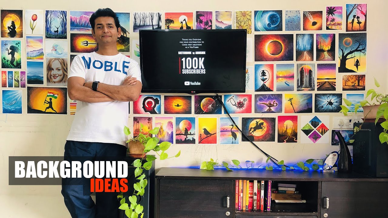 Background Ideas for YouTube Videos | Home Studio | DIY Background for  YouTubers - YouTube