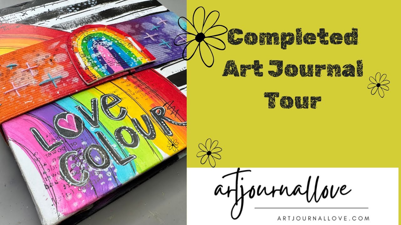 Пролистайте готовый художественный журнал | Вдохновение в смешанной технике