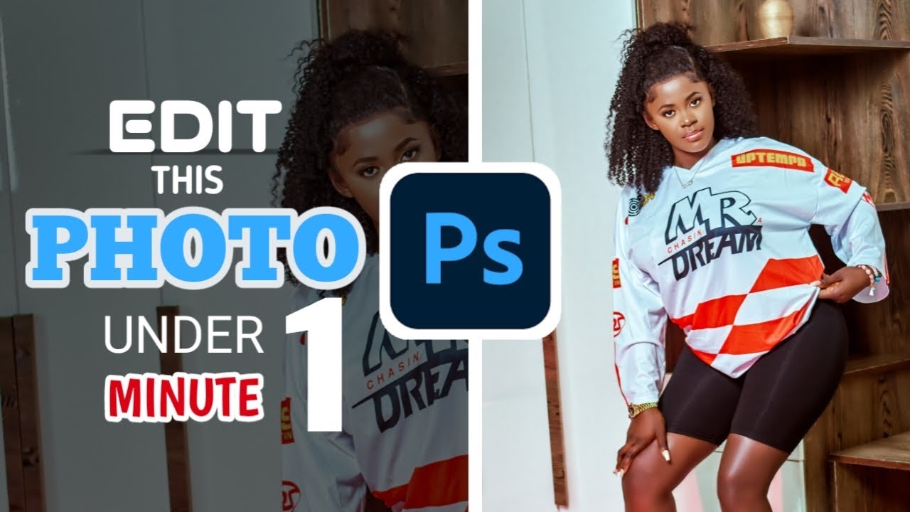 Editing a photo under one minute (Quick tutorial) - YouTube