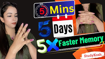 5 mins, 5 Days, 5X Faster Memory | Boost Your 5 Times | StudyKosh |