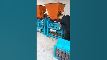 Semi-automatic cement hopper brick making machine