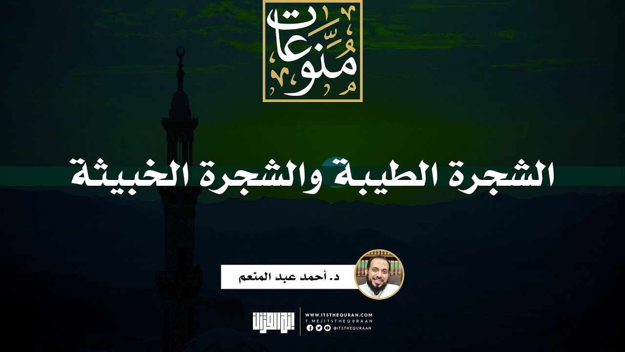 الشجرة الطيبة والشجرة الخبيثة | خطبة | د. أحمد عبد المنعم