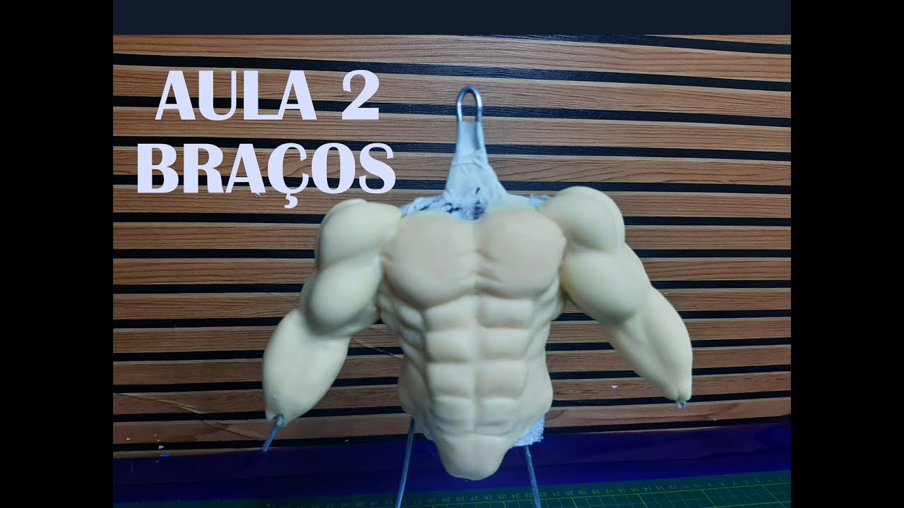 02-Tutorial músculos em biscuit - Braços masculinos. 